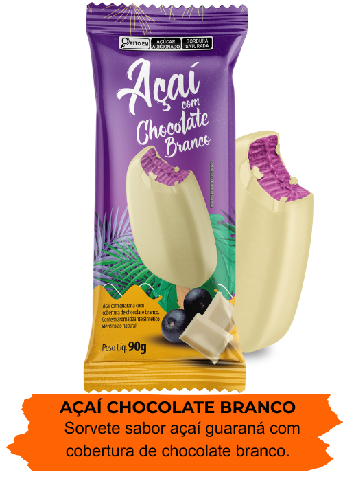 açaí com chocolate branco